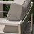 11-Piece Silver Outdoor Furniture Patio Chat Set - Khaki Brown Cushions - IMAGE 3