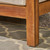 3-Piece Natural Brown Wood Finish Outdoor Furniture Patio Modular Sofa - Beige Cushions - IMAGE 6