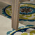 4pc Teal Blue and Gray Traditional Outdoor Patio Conversation Set with Cushions 52" - IMAGE 5