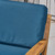 Set of 2 Brown and Teal Blue Hand Crafted Outdoor Patio Club Chairs 31" - IMAGE 3