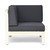 3-Piece Thunder Gray Contemporary Outdoor Furniture Patio Sofa Set - Gray Cushions - IMAGE 3