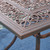 34.75" Brown Distressed Square Outdoor Patio Dining Table - IMAGE 3