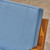 5pc Brown and Blue Outdoor Patio Conversation Set with Cushions 39.5" - IMAGE 3