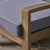 5pc Gray and Brown Outdoor Patio Conversation Set with Cushions 39.5" - IMAGE 4