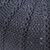 19.5" Black Contemporary Knitted Round Pouf Ottoman - IMAGE 2