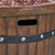 25" Cedar Brown Handcrafted Round Outdoor Patio Fire Pit - IMAGE 3