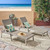 Set of 2 Gray and Silver Wicker Outdoor Furniture Patio Chaise Lounges 77.25" - IMAGE 6
