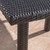 64" Brown Contemporary Square Outdoor Patio Dining Table - IMAGE 3