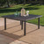 64" Brown Contemporary Square Outdoor Patio Dining Table - IMAGE 6