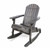 39.5" Gray Contemporary Outdoor Patio Adirondack Chair - IMAGE 1