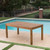 9-Piece Rustic Brown Wood Finish Outdoor Furniture Patio Dining Set - IMAGE 3