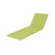 76.75" Green Contemporary Solid Outdoor Patio Chaise Lounge Cushion - IMAGE 1