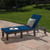 76.5" Brown and Navy Blue Contemporary Outdoor Patio Rectangular Chaise Lounge - IMAGE 6
