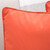 18" Orange Square Contemporary Outdoor Patio Throw Pillow - IMAGE 2