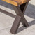 6-Piece Rustic Brown Finish Outdoor Furniture Patio Dining Set - IMAGE 2