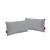 Set of 2 Gray Rectangular Throw Pillows 18.5'' - IMAGE 1