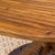 5-Piece Brown Teak Finish Wood Outdoor Furniture Patio Dining Set - IMAGE 4