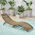72.75" Brown Contemporary Outdoor Patio Chaise Lounge - IMAGE 2