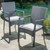 5-Piece Gray Contemporary Outdoor Furniture Patio Dining Set - Gray Cushions - IMAGE 2