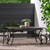 81" Black Contemporary Rectangular Expandable Outdoor Dining Table - IMAGE 2