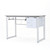 47" Black and White Contemporary Glass Rectangular Computer Desk - IMAGE 1