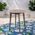 30" Brown and Gray Contemporary Round Outdoor Bistro Table - IMAGE 6
