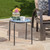 17" Blue and White Contemporary Outdoor Patio Round Side Accent Table - IMAGE 6