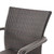 Set of 4 Brown Contemporary Outdoor Furniture Patio Dining Chairs 32.5" - IMAGE 2