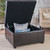 35.25" Espresso Brown Contemporary Square Storage Ottoman - IMAGE 3