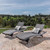 2-Piece Gray Wicker Outdoor Furniture Patio Chaise Lounger Set - IMAGE 2