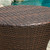 19.5" Brown Contemporary Outdoor Patio Round Accent Table - IMAGE 5