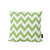 18'' Green and White Contemporary Outdoor Throw pillow - IMAGE 1