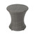 19.5" Gray Contemporary Outdoor Patio Accent Side Table - IMAGE 1