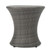 19.5" Gray Contemporary Outdoor Patio Accent Side Table - IMAGE 6