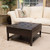 31" Brown Contemporary Square Ottoman with Storage - IMAGE 2