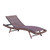 79.5" Brown Mesh Outdoor Chaise Lounge Chair - IMAGE 1