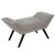 36" Granite Gray Contemporary Tufted Ottoman Bench - IMAGE 1