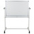 54.75” White and Grey Reversible Mobile Cork Bulletin – WhiteBoard with Pen Tray - IMAGE 6