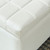 35.5" White Solid Rectangular Storage Ottoman - IMAGE 3