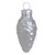 Matte Finish Glass Christmas Pinecone Ornaments - 1.75" (45mm) - Silver - 56ct - IMAGE 1