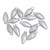 56ct Silver Matte Finish Glass Christmas Pinecone Ornaments - 1.75" (45mm) - IMAGE 2