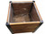 17.5" Brown and Black Outdoor Square Planter Box - IMAGE 2