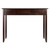 41.75" Coffee Brown Contemporary Writing Desk