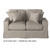 62" Mild Gray Sunset Trading Americana Box Cushion Loveseat Slipcover - IMAGE 2
