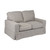 Sunset Trading Americana Box Cushion Loveseat Slipcover  Performance Fabric  Gray - IMAGE 3