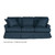Sunset Trading Horizon T-Cushion Sofa Slipcover  Performance Fabric  Navy Blue - IMAGE 2