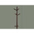69" Brown Contemporary Coat Rack with Hanging Hooks - IMAGE 2
