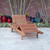 72" Brown Contemporary Outdoor Furniture Patio Chaise Lounge - Gray Cushion