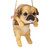 8" Hanging Pug Puppy Dog on a Perch Outdoor Garden Statue - IMAGE 1