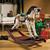 41" Holiday Victorian Rocking Horse Statue - IMAGE 3
